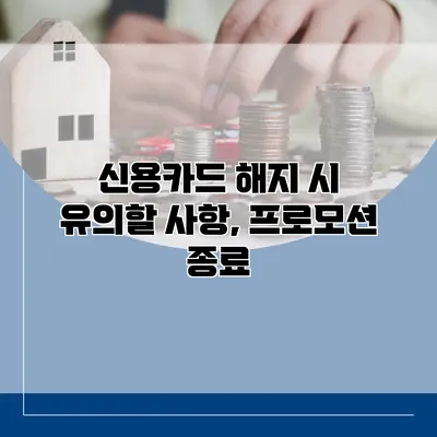 신용카드 해지 시 유의할 사항, 프로모션 종료