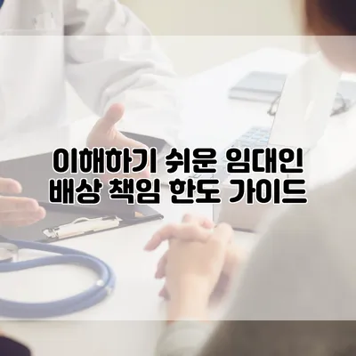 이해하기 쉬운 임대인 배상 책임 한도 가이드