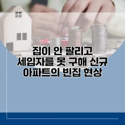 집이 안 팔리고 세입자를 못 구해 신규 아파트의 빈집 현상