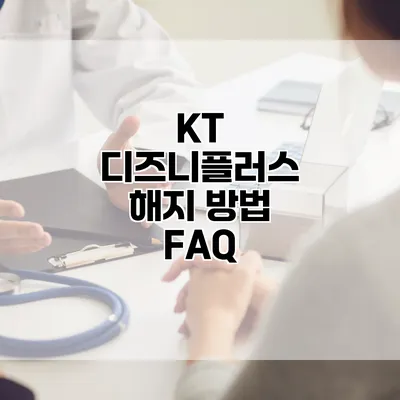 KT 디즈니플러스 해지 방법 FAQ
