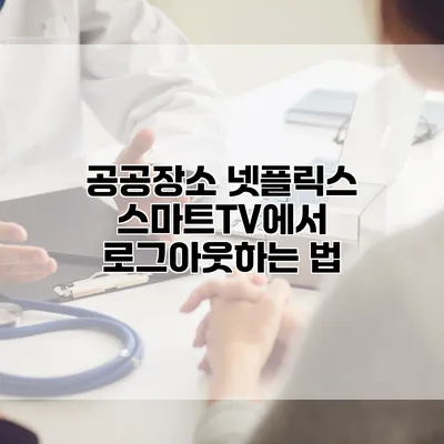 공공장소 넷플릭스: 스마트TV에서 로그아웃하는 법