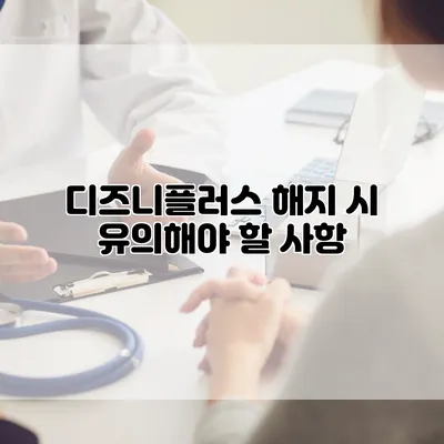 디즈니플러스 해지 시 유의해야 할 사항
